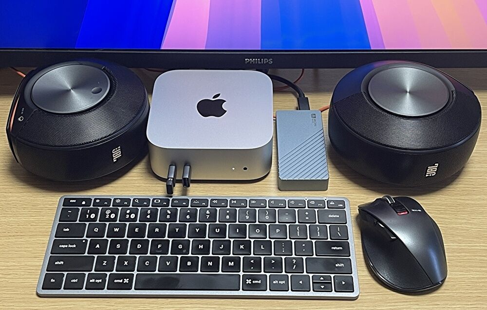 M4 Mac mini、キーボードやスピーカーなど、現在利用中の使って便利な