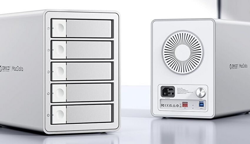 ORICOより、アルミ製筐体、5ベイのHDDケースが発売に。クーポン利用