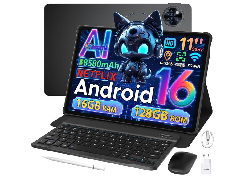 DOOGEE U11、11型 Android 16 タブレット、スペックのまとめ。ケースや