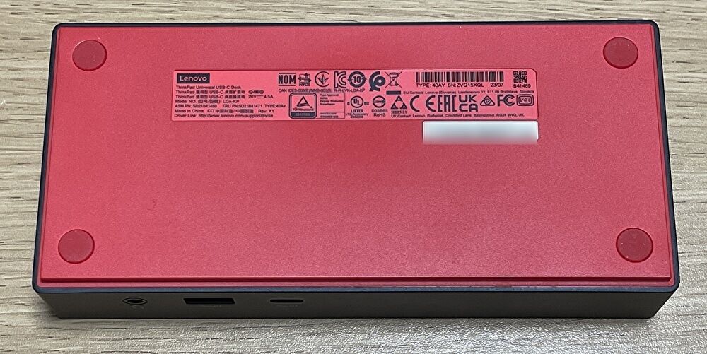 ThinkPad ユニバーサル USB Type-C ドックの実機レビュー、映像出力