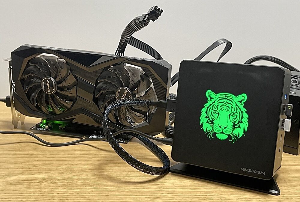 MINISFORUM UM780 XTX、OCulink経由で外付けGPUを接続してみた。接続