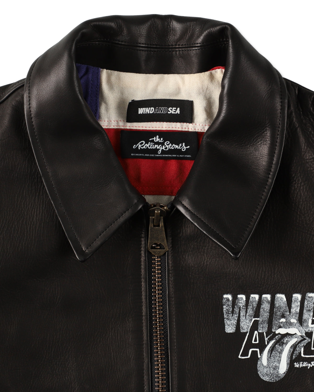 THE ROLLING STONES x WDS LEATHER JACKET – WIND AND SEA