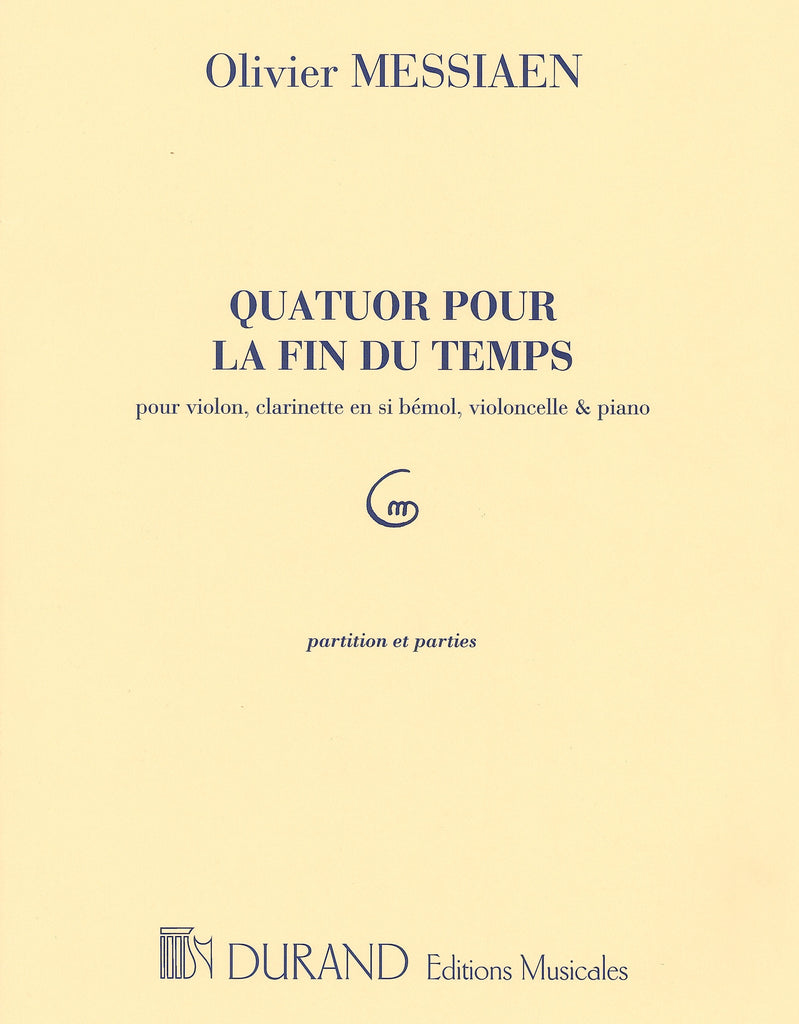 世の終わりのための4重奏曲（Cl/Vn/Vc/PF）／Quatuor pour la Fin du