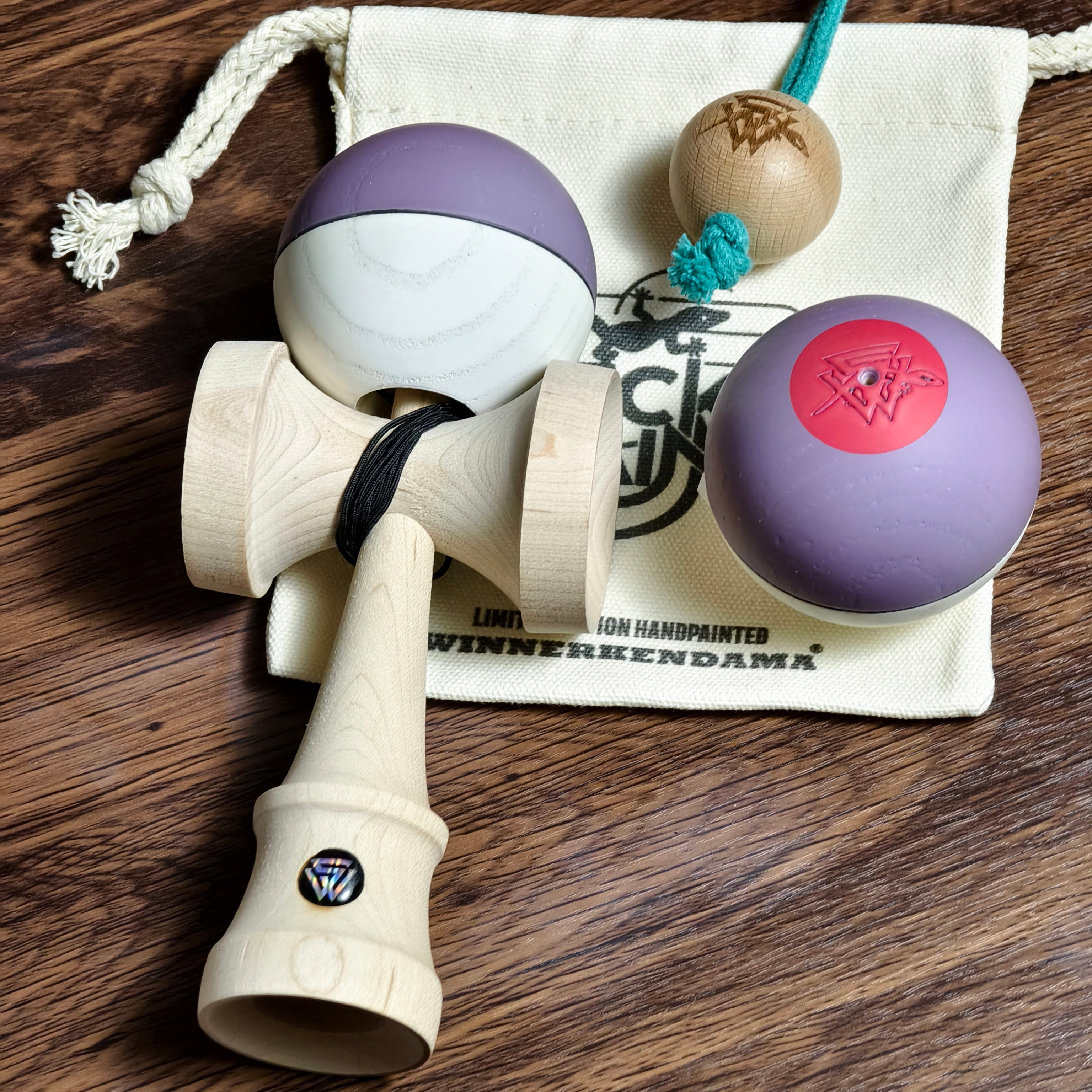 Winner Kendama Gecko paint Lavender tama only NEW