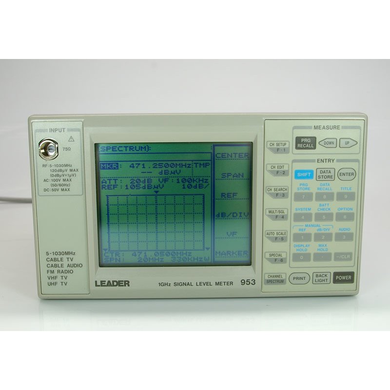 リーダー製 □LEADER/953 SIGNAL LEVEL METER□6FW8 SIGNAL LEVEL