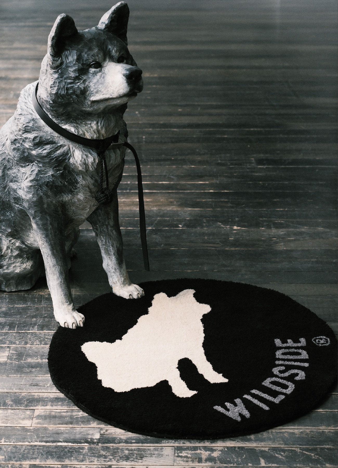 WILDSIDE × MIYOSHI RUG RIN Rug(FREE SIZE BLACK): MIYOSHI RUG