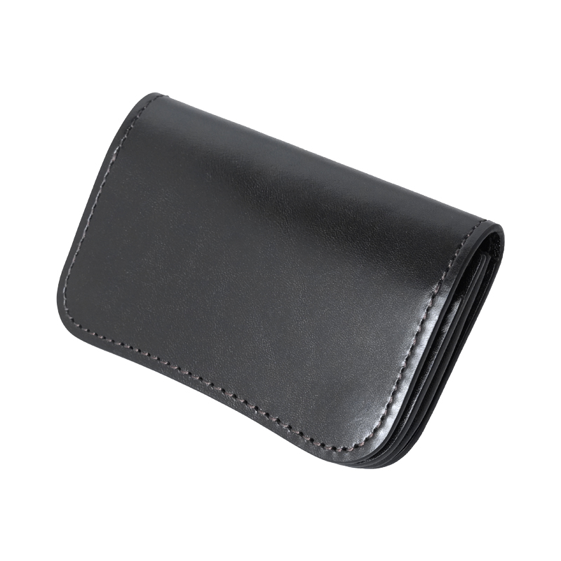 ホック付き名刺入れ《ジェネラル2》サドルプルアップ｜WILDSWANS