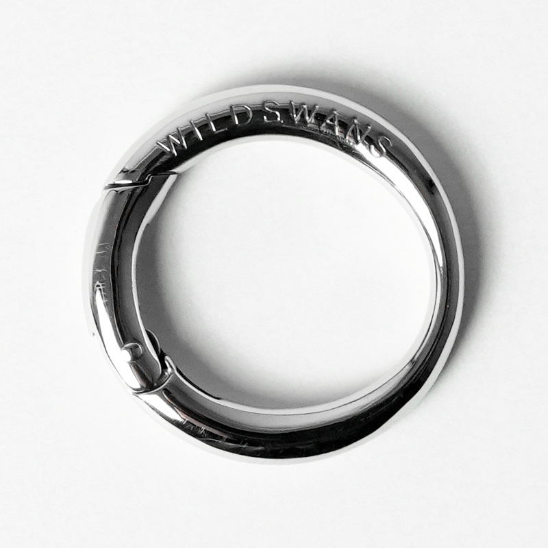 キーリング《ラウンドカラビナ》サージカルステンレス｜WILDSWANS