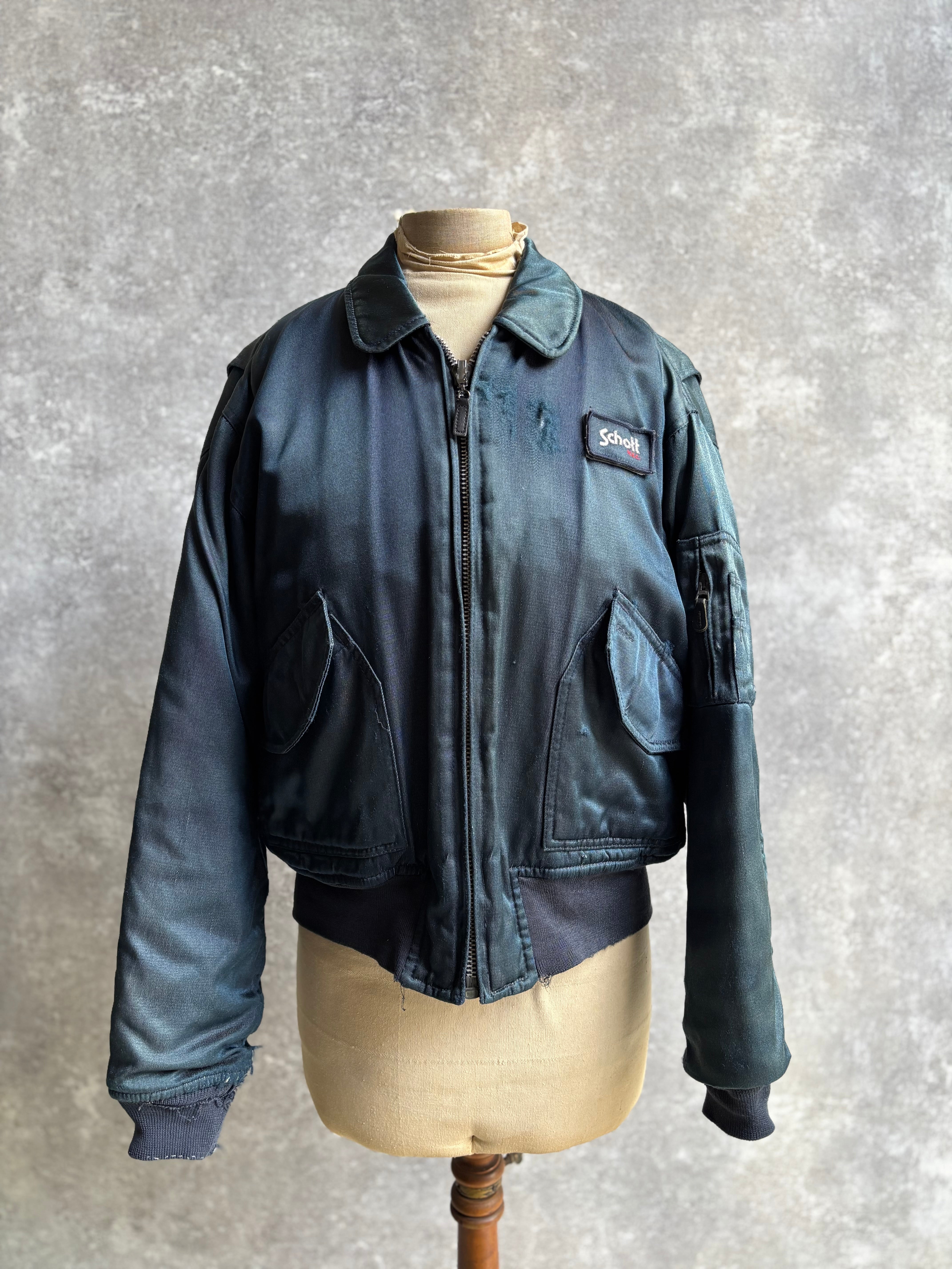 1980's】Schott CWU-R Flight Jacket – WITH GROW