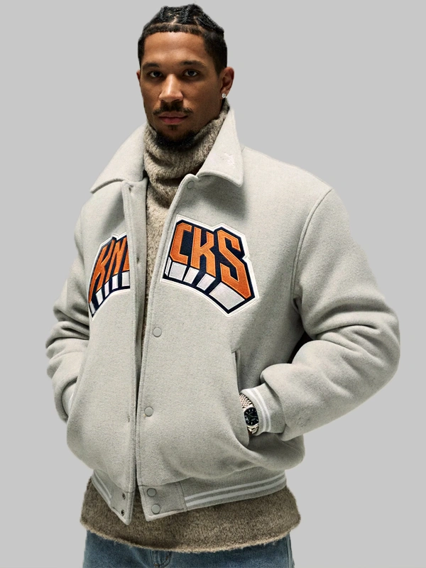 Kith New York Knicks Varsity Jacket | Knicks Kith Varsity Jacket