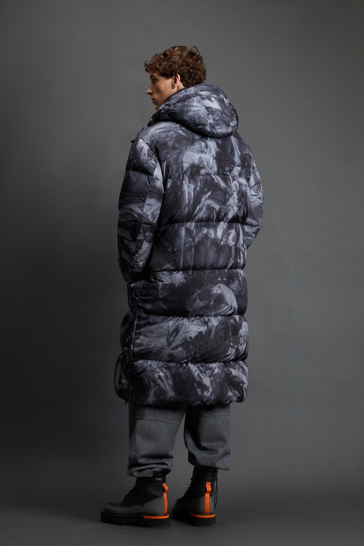 Men's Long Down Jacket in Ripstop Fabric by Todd Snyder gray