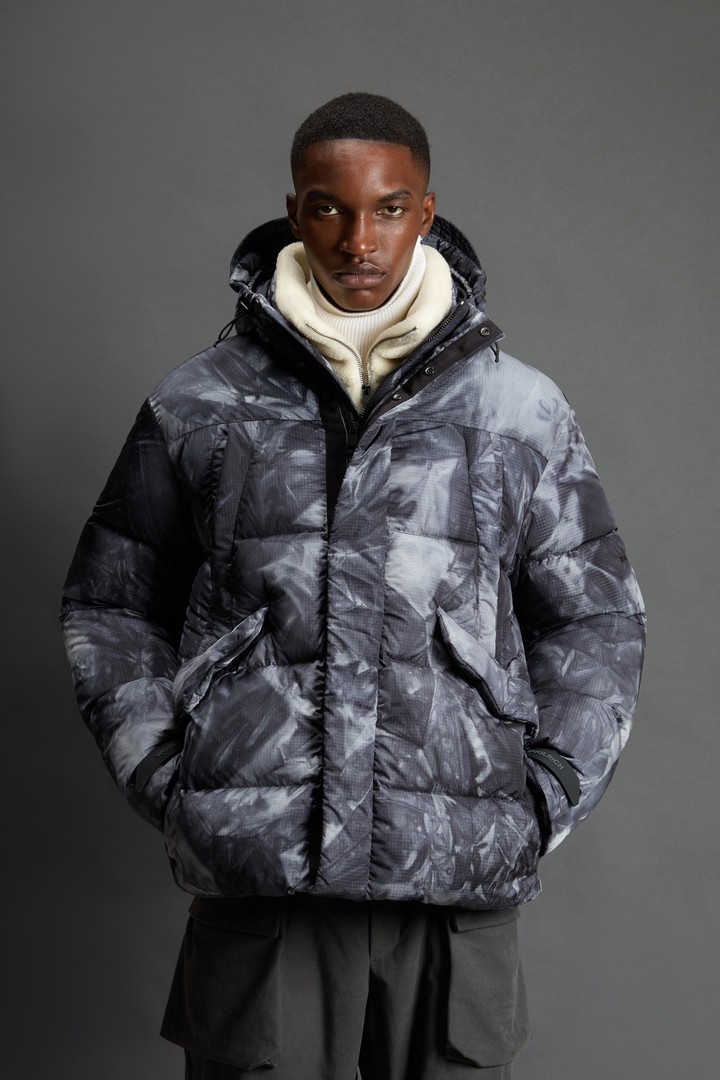 Unisex's Down Jacket in Ripstop Fabric by Todd Snyder gray