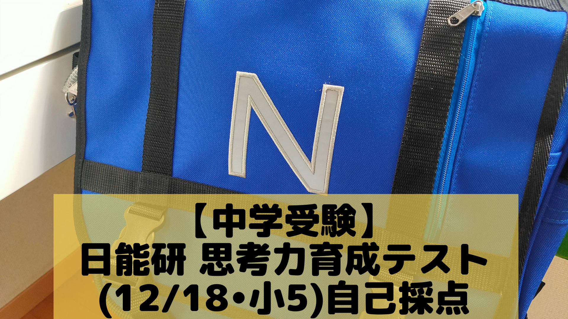 中学受験】日能研 思考力育成テスト④(12/18•小5)自己採点 | ポチたま