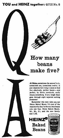 meaning and origin of the phrase 'to know how many beans make five