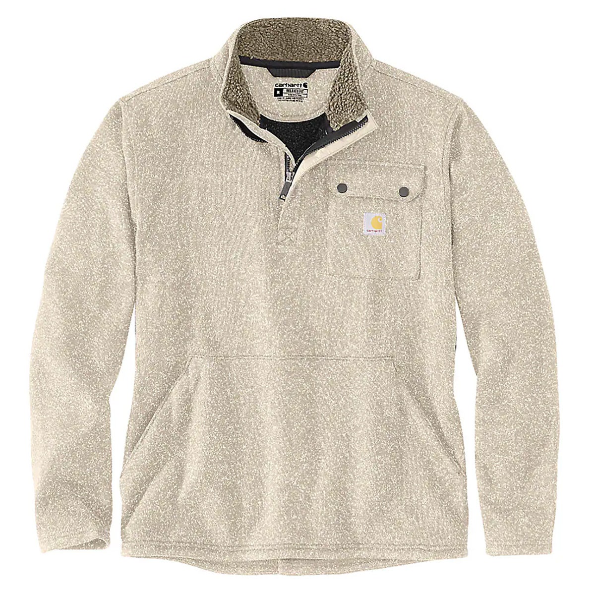 Carhartt Sweaters: Men's 106378 A16 Oat Milk Relaxed Fit Midweight