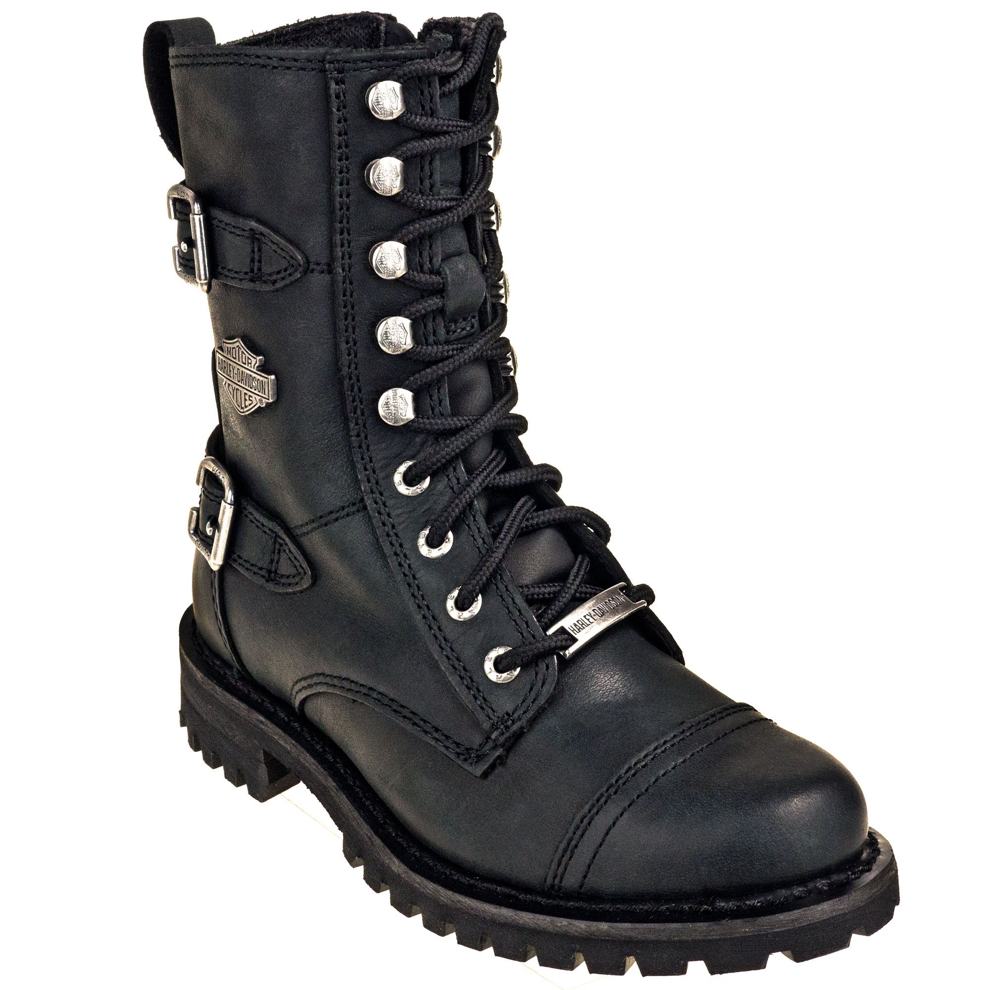 Harley Davidson Boots: 83853 Side Zip Women's Black Balsa