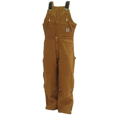 Carhartt R38BRN Brown Duck Quilt Lined Zip-to-Wais