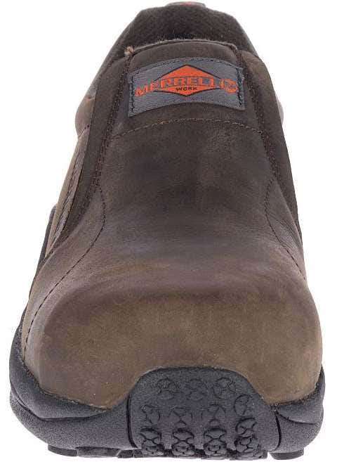 Merrell Shoes: Men's J099319 Brown Jungle Moc Composite Toe Slip