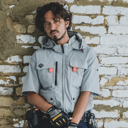 ハイバックファン取付[バートル] AC2036 エアークラフト半袖ブルゾン