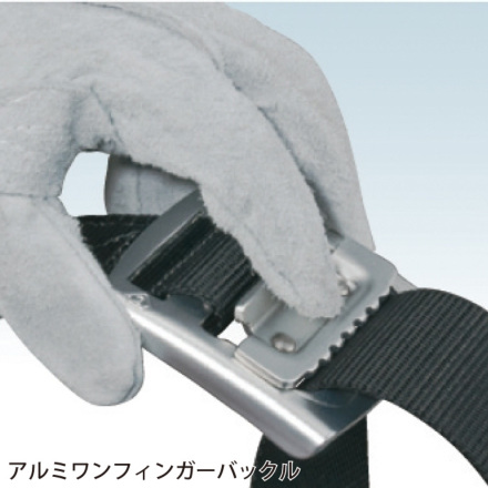 タジマ] BAM125 胴ベルトアルミワンフィンガーバックル(Mサイズ)