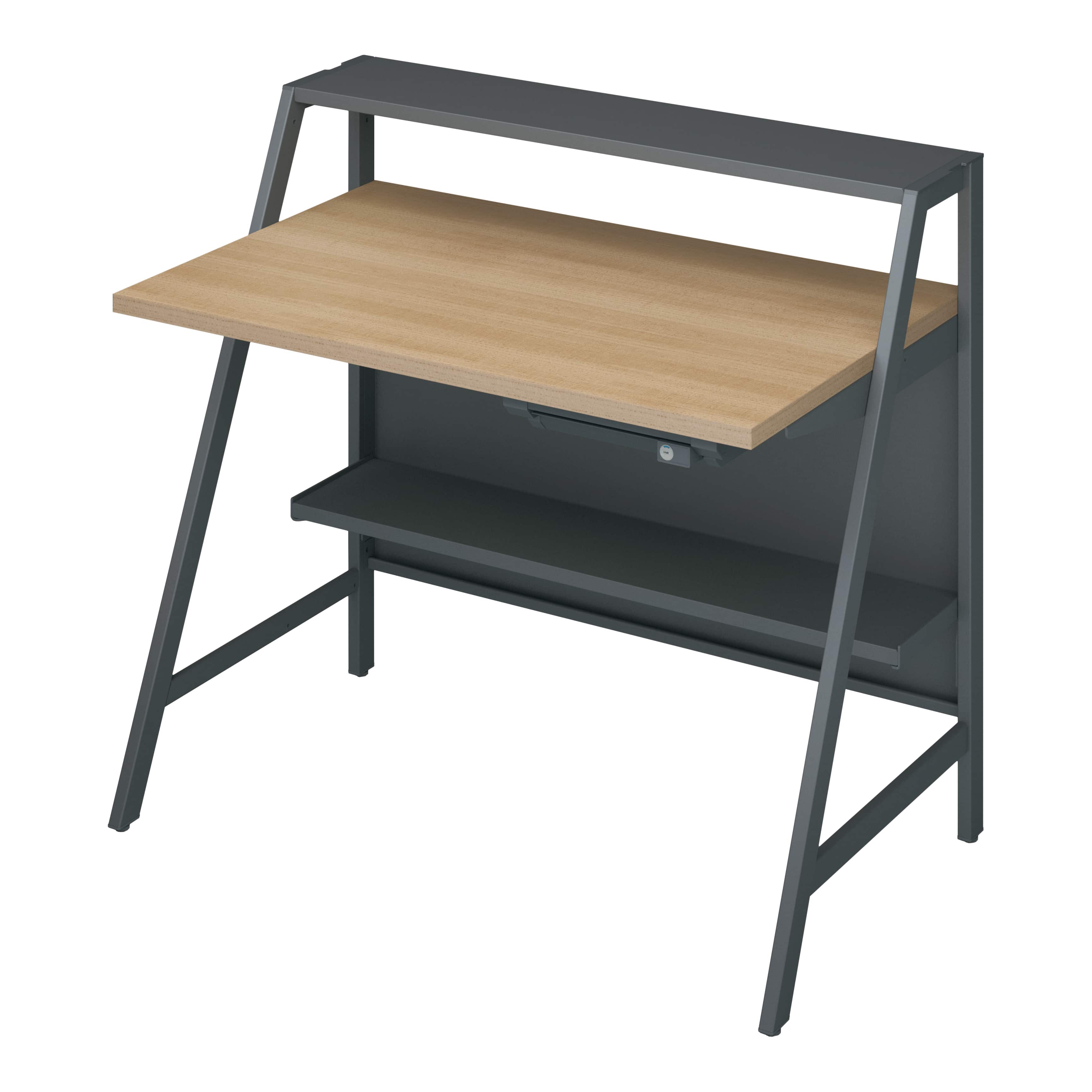 INVENT-SH インベントシェルフデスク／W1000×H720／引き出しあり／天板