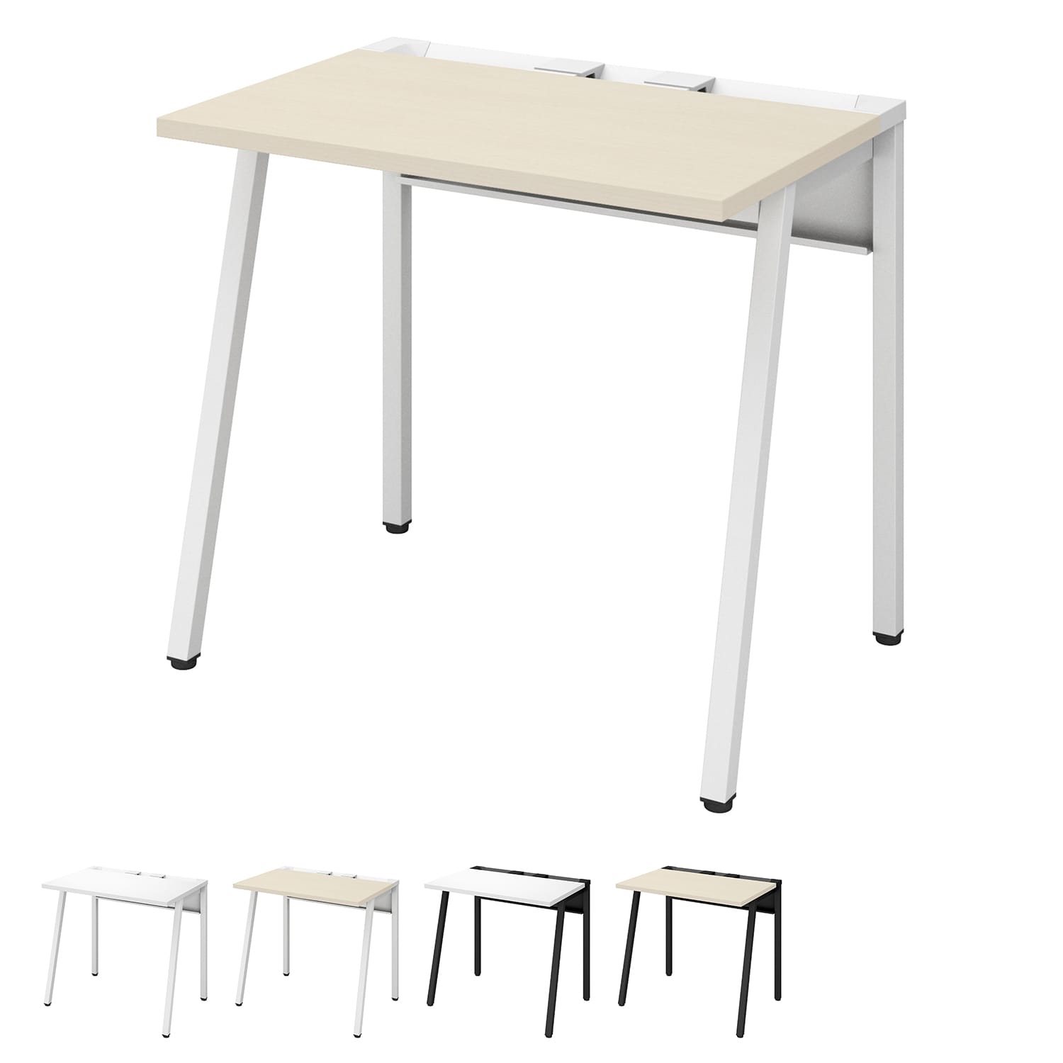 LEAN リーン／平机／センター引き出しなし／W800×D600／天板ナチュラル