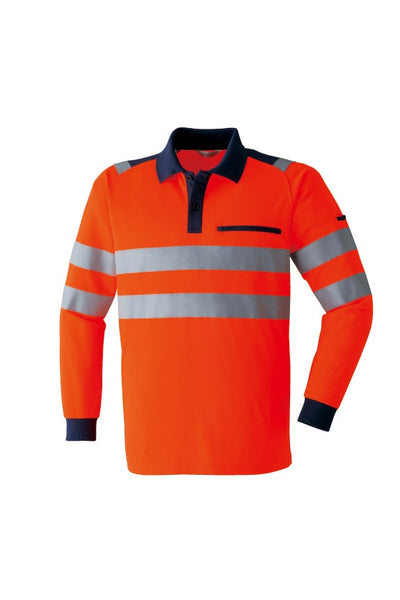 高視認長袖ポロシャツ E785 | WORKWEAR LAB/ワークウエア・ラボ
