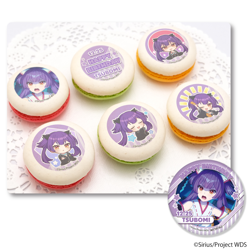 ワールドダイスター「猫足蕾バースデーマカロン6個セット2024