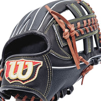 ウィルソン】硬式グラブ/内野手用/送料無料/WBW101059/右投げ/ブラック