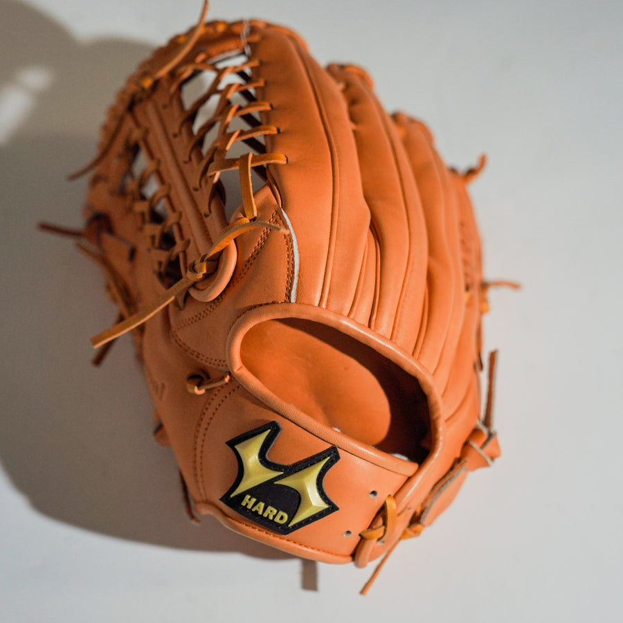 ハードスポーツ】硬式グラブ/送料無料/HZ-50703/左投げ/オレンジ/OR/33