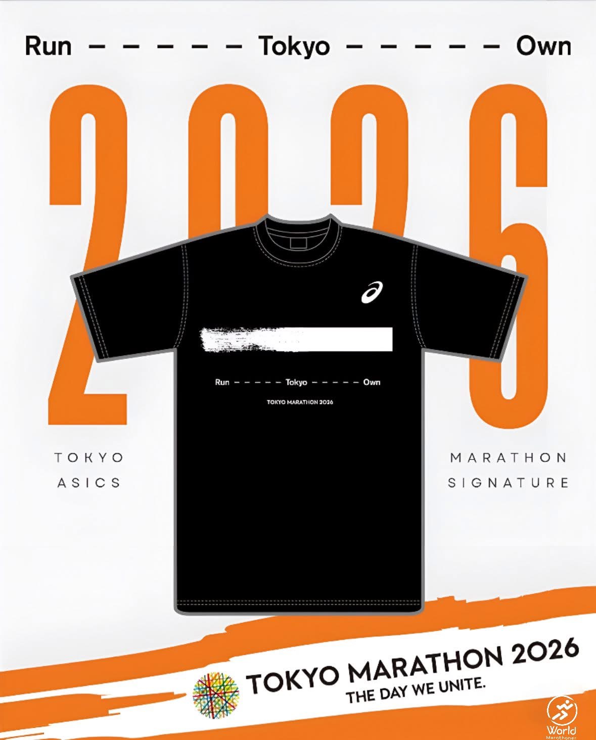 Tokyo Marathon 2026 Signature T-Shirt - World Marathoner