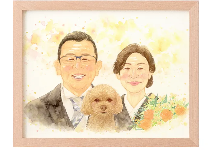 似顔絵作家：はち|似顔絵ウェルカムボードのWORLD1（ワールドワン）