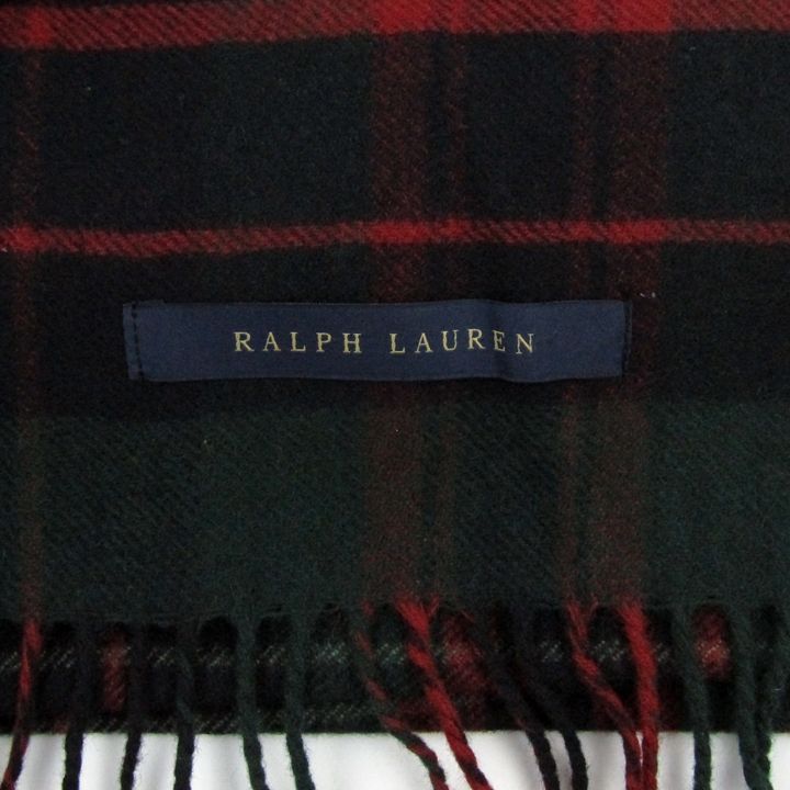 ラルフローレン ストール ひざ掛け ウール チェック 大判 ブランド