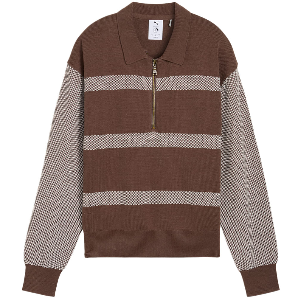 PUMA x Arnold Palmer Women's Collared 1/4 Zip Sweater - Worldwide