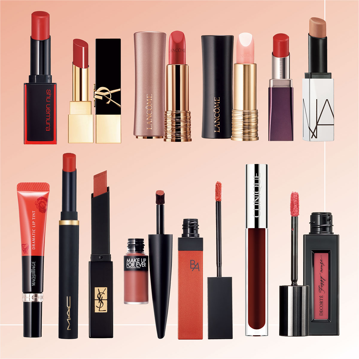 デパコスリップまとめ売りNARS イヴサンローランMAC ランコム資生堂