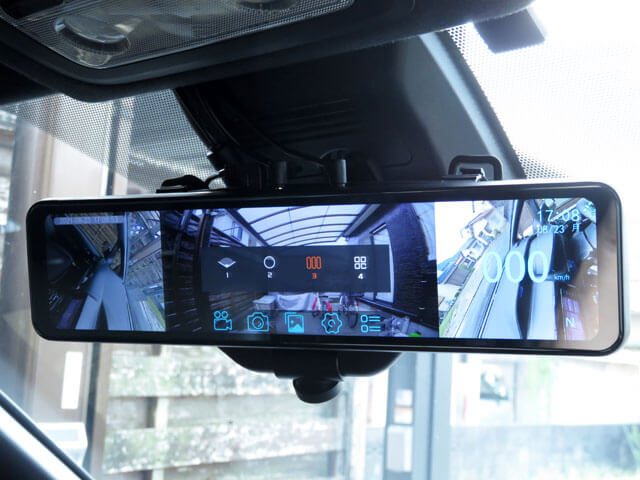 レビュー記事】AKEEYO ミラー型ドラレコ AKY-V360S 設置操作編│ZMASAa