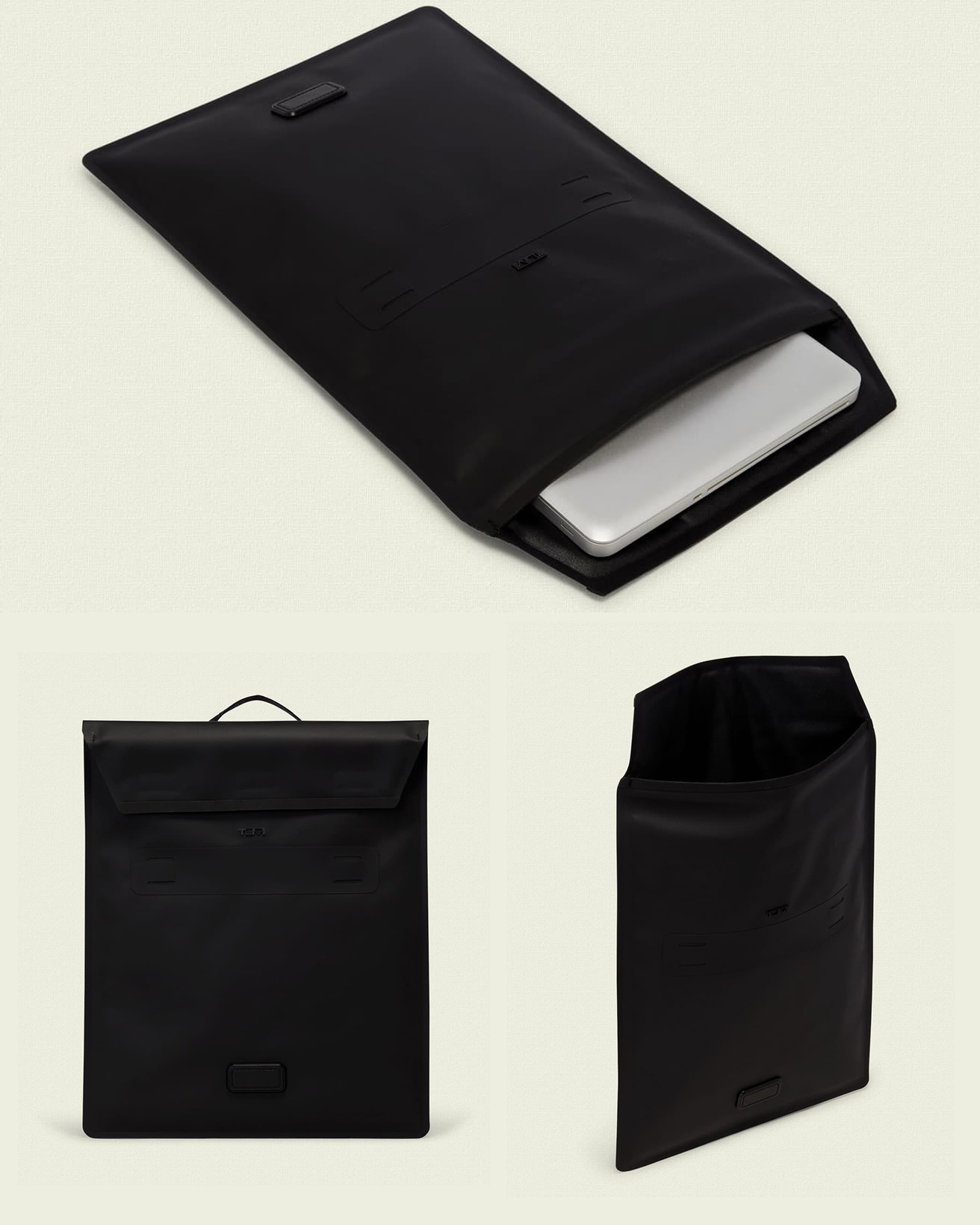 TUMI〉の高機能なPCケース。耐水性に優れ衝撃からも守ってくれる