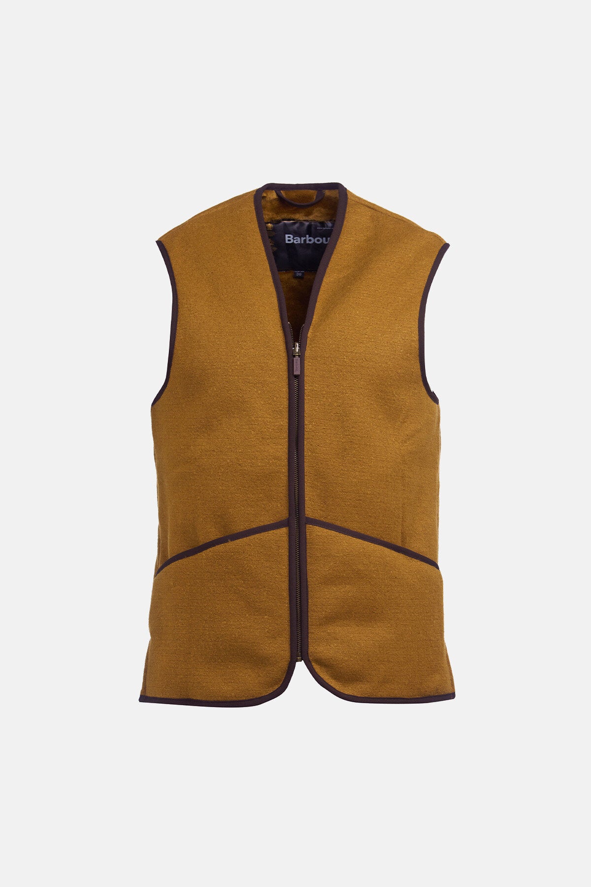 Warm Pile Waistcoat Zip-In Liner Brown by Barbour | Men | WP Store