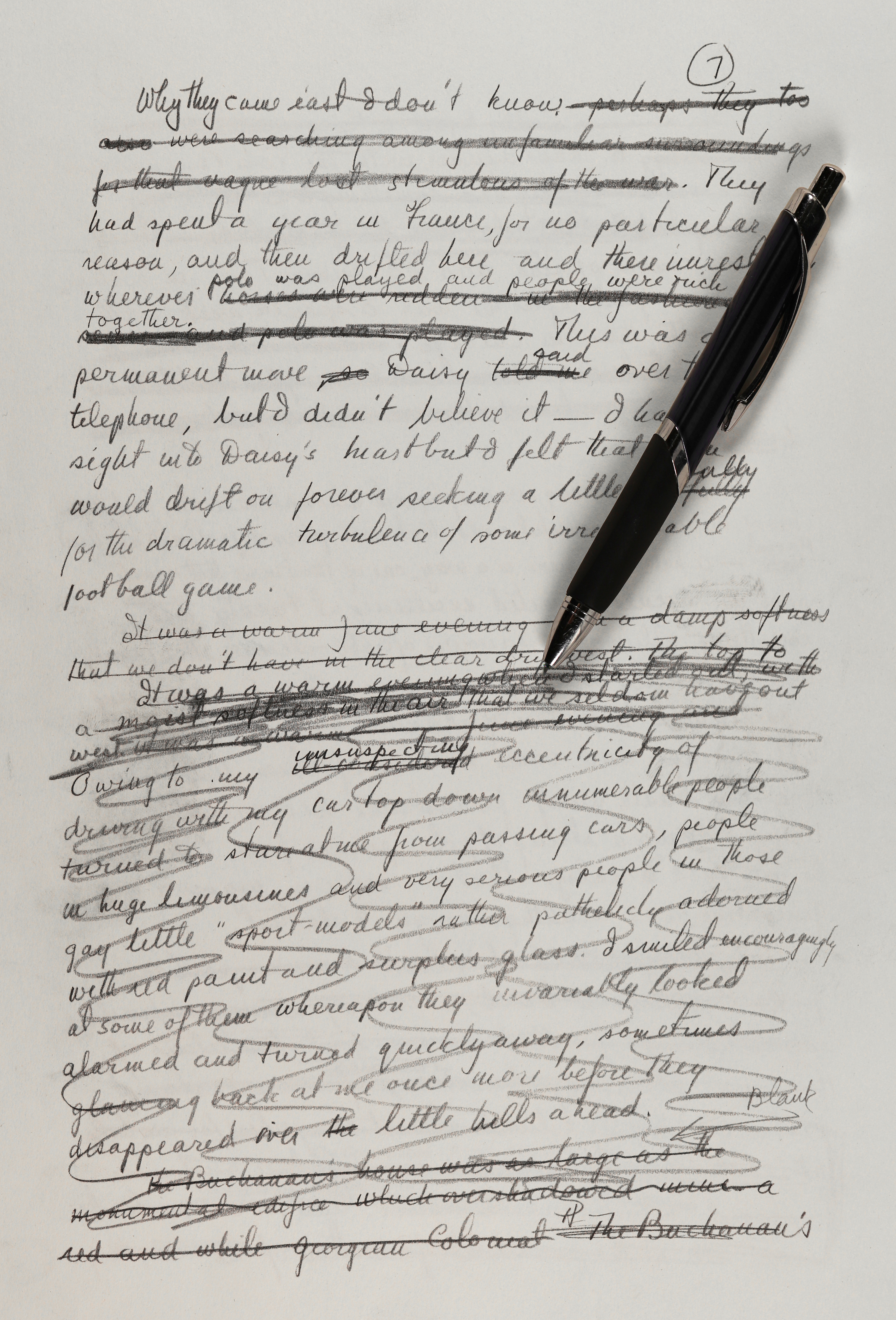 Exploring 'The Great Gatsby' in F. Scott Fitzgerald's Own Handwriting