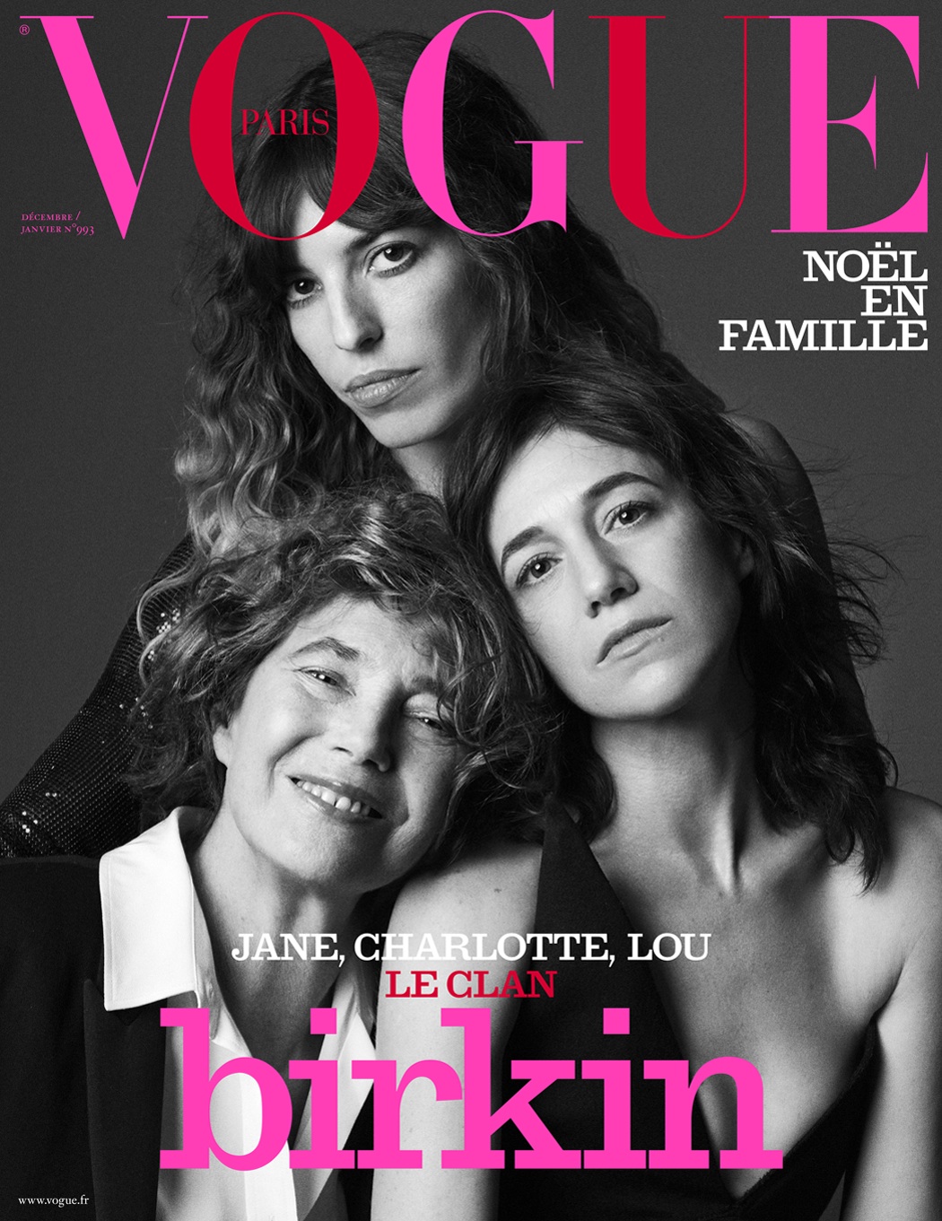 Jane Birkin, Charlotte Gainsbourg, Lou Doillon Cover Vogue Paris