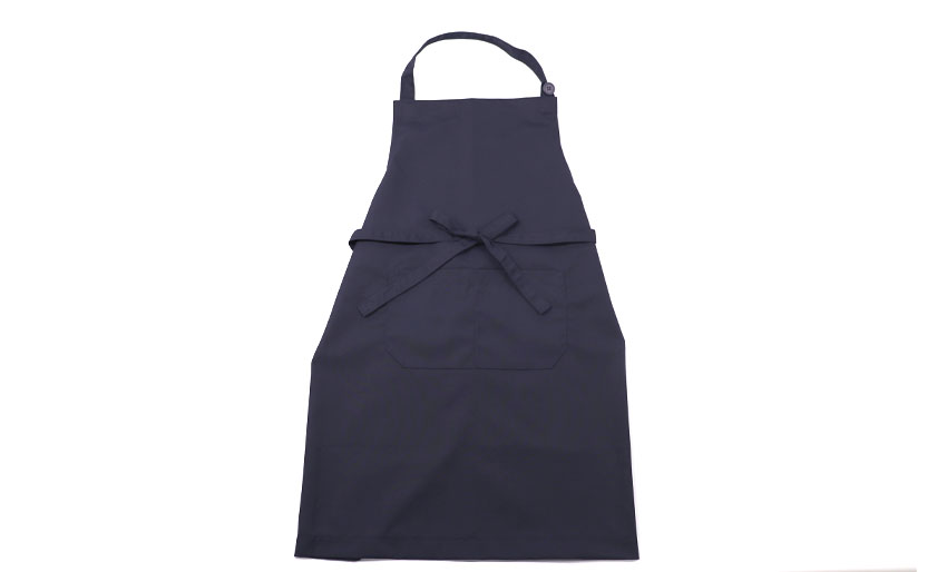 紺無地エプロン2点セット ジョリコムアンクール