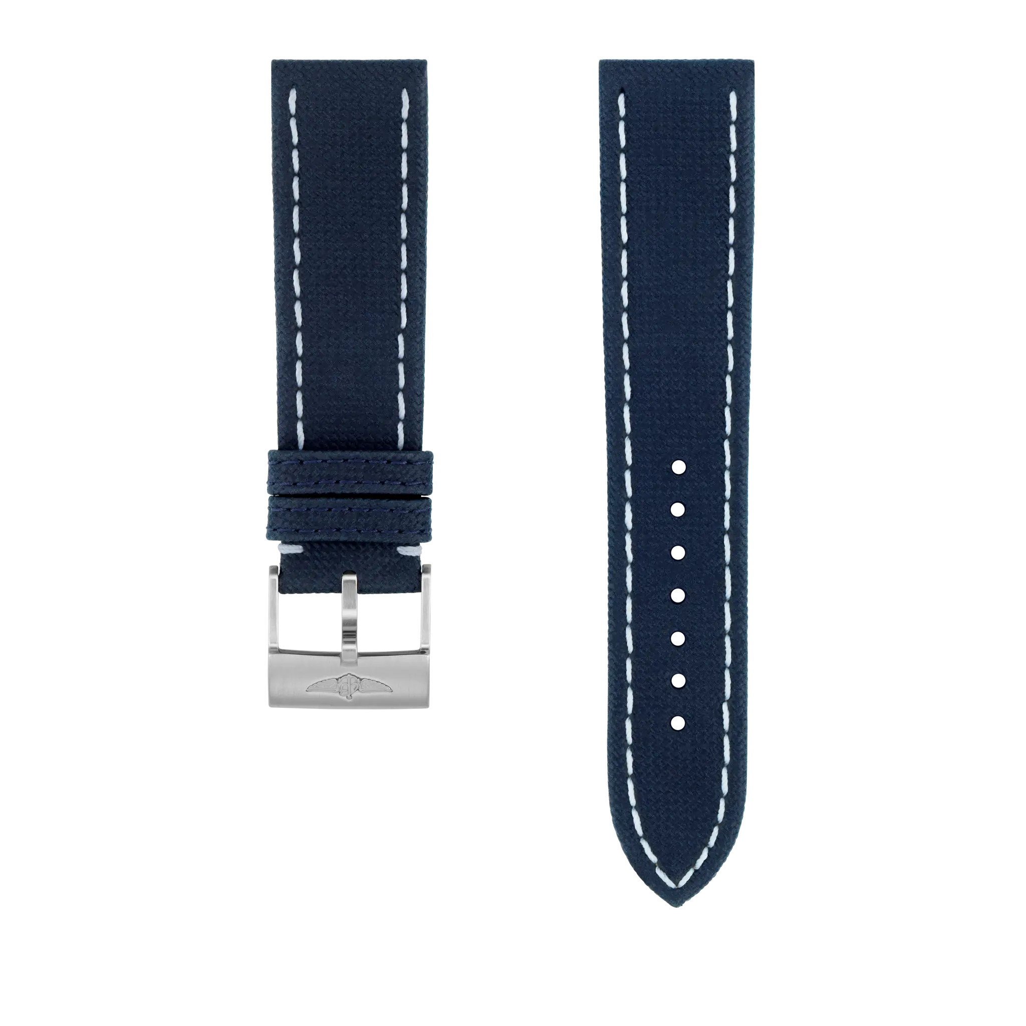 Blue Military Calfskin Leather Strap - 22 636X | Breitling