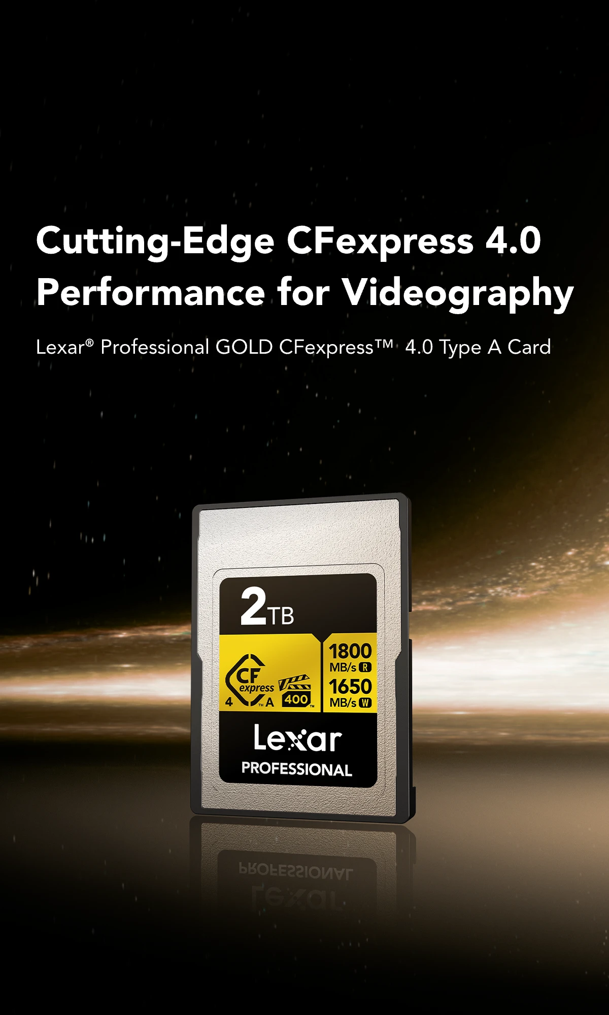 Lexar Professional GOLD CFexpress 4.0 Type A Card | Lexar Global