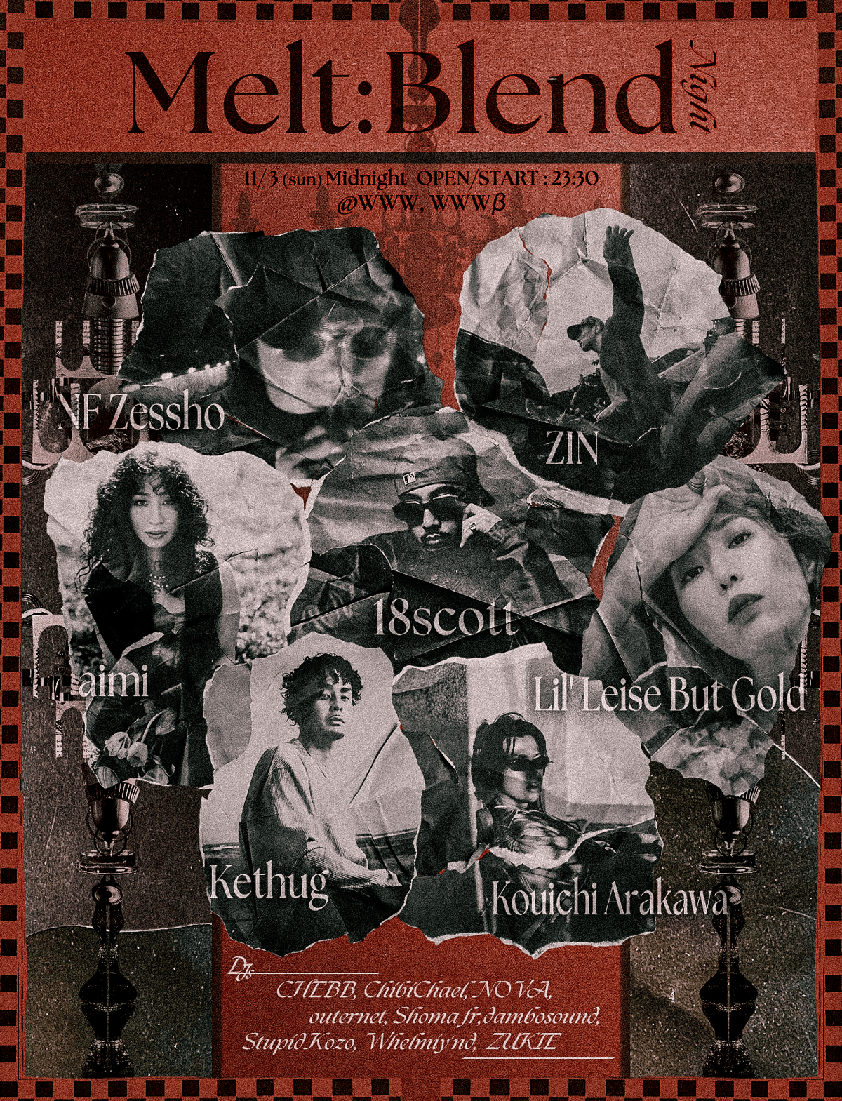 11/03(Sun) LIVE : NF Zessho / Lil' Leise But Gold / ZIN / 18scott