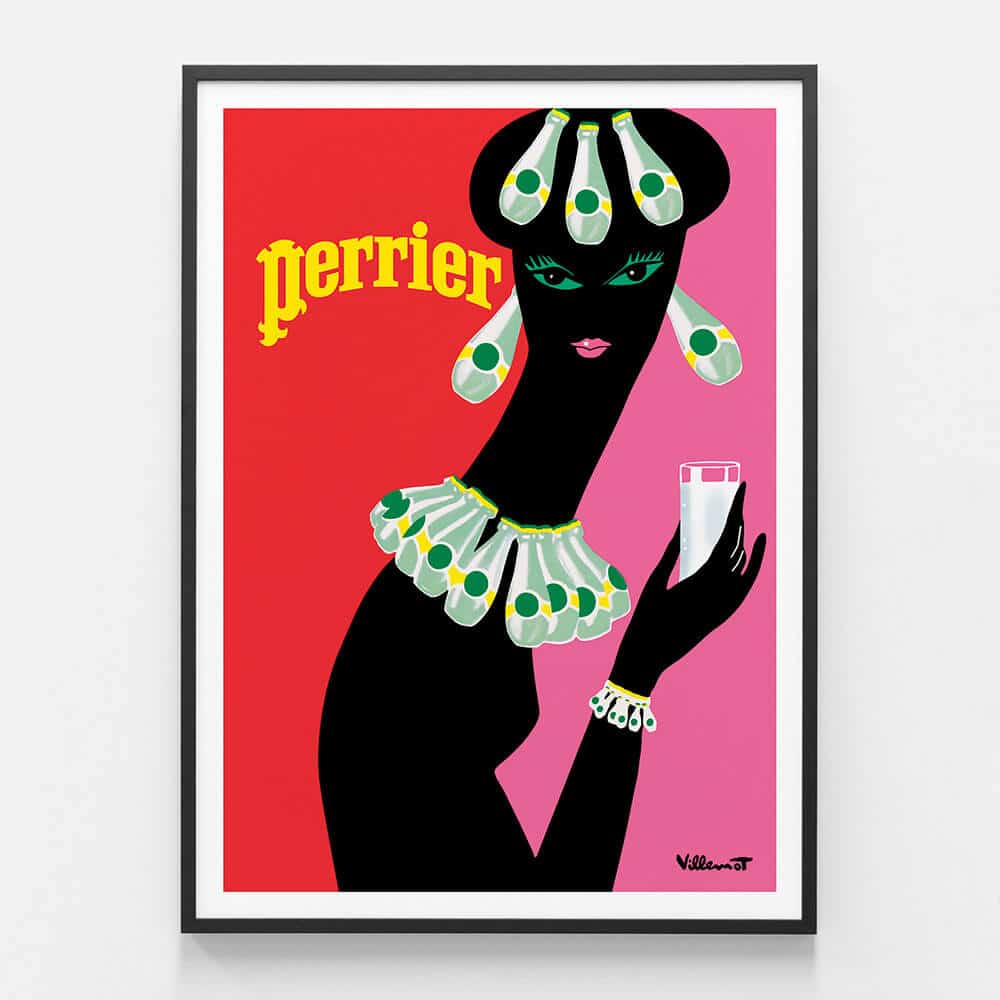 Perrier Woman Vintage Poster | Wall Art or Framed Print | 41 Orchard