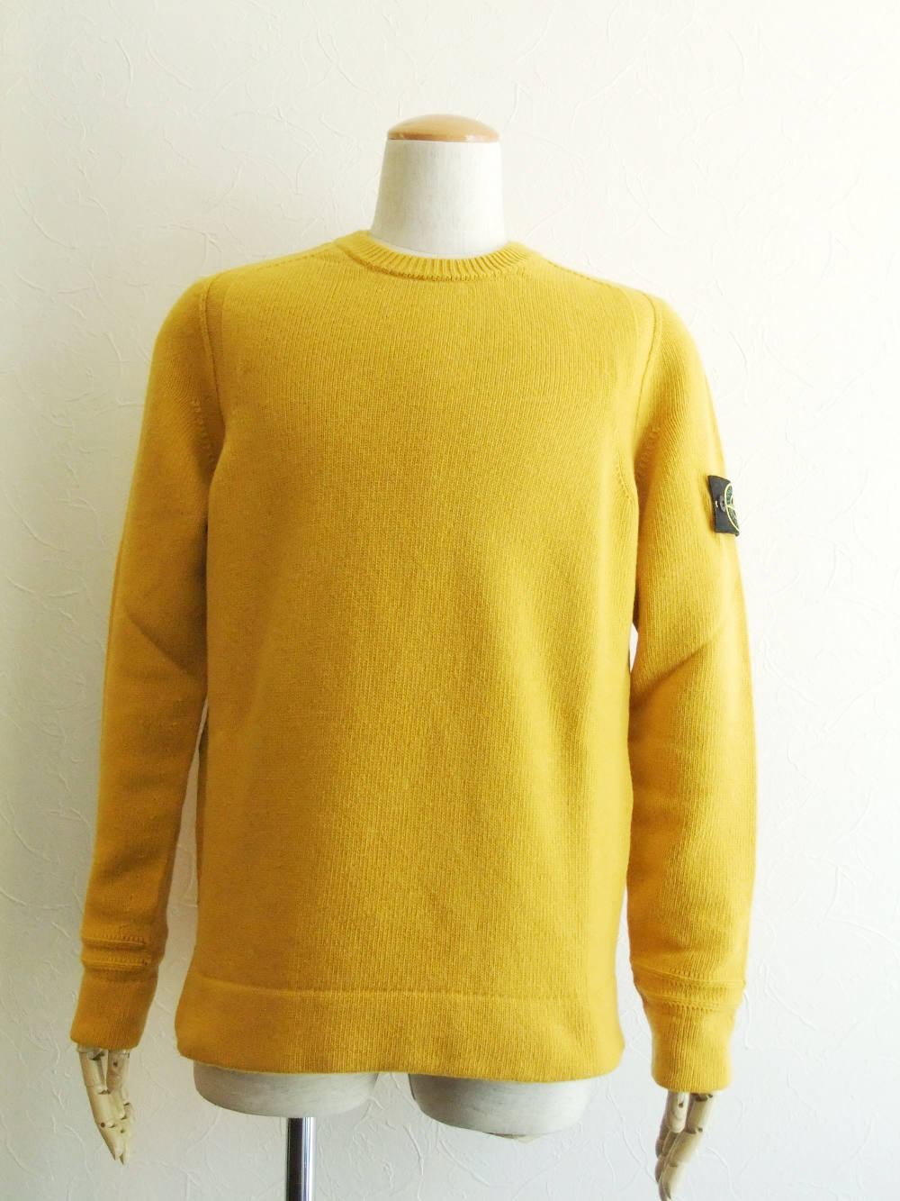 STONE ISLAND - ラムウール クルーネックニット(ORANGE) 540A3 | 4.444glad