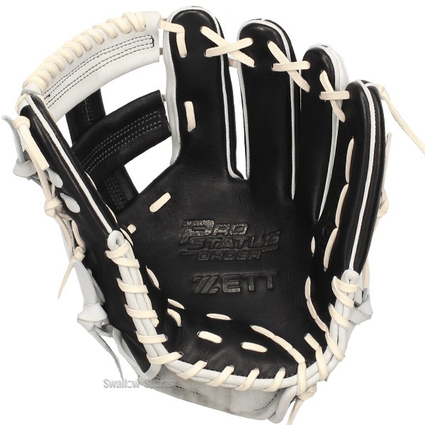 ヤックン』軟式野球グローブ 黒と白 ヤックン』軟式野球グローブ 黒と