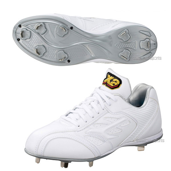 ザナックス 野球スパイク トラスト 樹脂底 金具 スパイク 白スパイク