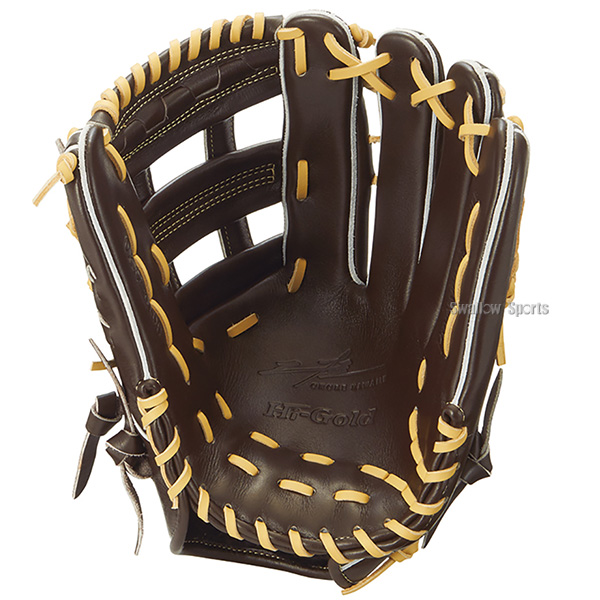 野球 ハイゴールド 軟式グローブ グラブ 己極 SRダークブラウン 外野