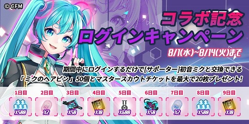 アストロアンドガールズ」，初音ミクとのコラボイベントが開催中。3